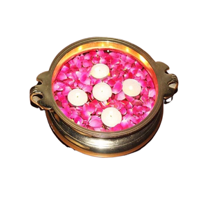 Urli ทองเหลืองแท้สีทองดีไซน์คลาสสิกสำหรับตกแต่งบ้านขนาดใหญ่รูปทรงกลม - Product Image 3