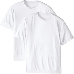 Camiseta masculina Cooldri S/s branca lisa em branco vintage com ombro caído tecidos 100% algodão