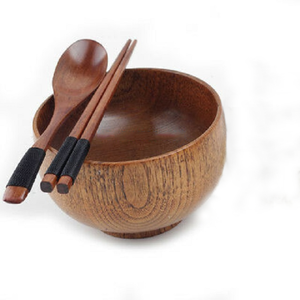 Cuenco con Mango de madera para decoración de cocina, ensalada y fruta, suministro de fábrica - Product Image 3