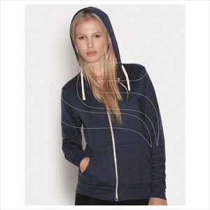 Sudaderas personalizadas de moda para mujer, sudaderas de lana de manga larga con servicio OEM, sudaderas con cremallera para damas. - Product Image 3