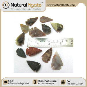 Precio al por mayor, puntas de flecha de ágata antiguas de 1-2 pulgadas, puntas de flecha de ágata india, puntas de flecha, artesanías de cristal de la India - Product Image 5