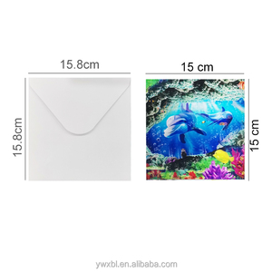 15*15 Cm Dolphin Thiết Kế Tất Cả Các Dịp Thẻ Cho Quà Tặng Zebulun 3D Lenticular Thẻ Thiết Kế Cổ Phiếu Thiệp Chúc Mừng/Tùy Chỉnh Thiết Kế - Product Image 2