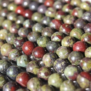 Cuentas Redondas de Heliotropo Verde Natural de 6-14 mm, 100 g, de Rudra Gems, Lisas y Pulimentadas, para Hacer Joyas - Product Image 2