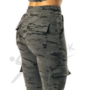 Pantalon Cargo Fitness Gym d'entraînement pour femmes, pantalon de jogging, camouflage pour femmes, nouveauté 2022, vente en gros, qualité supérieure, personnalisé, décontracté, 2 pièces - Product Image 6