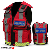 Kustom naga kuning neon rompi reflektif untuk Chili Election keamanan hi-vis jaket Workwear dengan rompi suara pintar kemeja