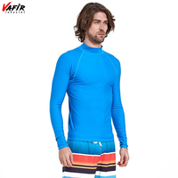 Maillot de bain de surf pour homme à manches longues, anti-UV UPF50+, séchage rapide, résistant au chlore, en polyester/nylon, sérigraphié