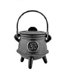 Handmade Black Incense Resin and Charcoal Burner with Handle Kitchenware <b>Aroma</b> <b>Diffuser</b> for Home Decor and Aromatherapy - Product Image 6