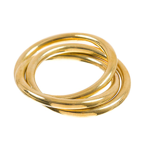 3 anillos de oro Servilletero de metal para bodas, cenas, comedores, reuniones familiares y ocasiones especiales - Product Image 1