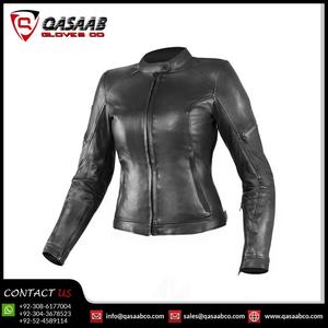 Vêtements de sport pour femmes coupe-vent imperméable en cuir PU veste de moto col de protection assorti-pantalon en cuir coupe-vent pour dames - Product Image 4