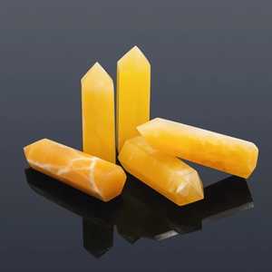 Tour de cristal de calcite jaune sculptée à la main, décoration d'intérieur en pierre semi-précieuse - Product Image 5