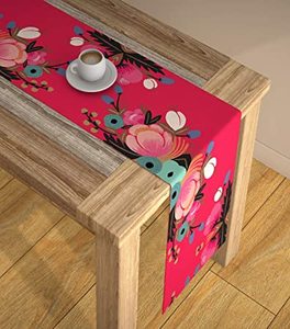 Abstract Hand Embroidery Table Runner - Product Image 1