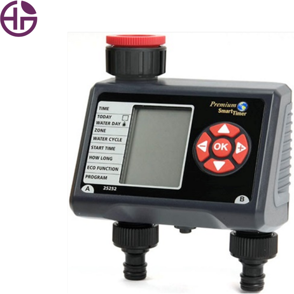 Irrigation Controller Garden Outlets Water Timer 2-Zone Programmable Electronic Water Timer