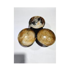 Bol en corne de buffle naturelle fait à la main de haute qualité vente bols naturels bol en corne de glace naturelle vente chaude - Product Image 6