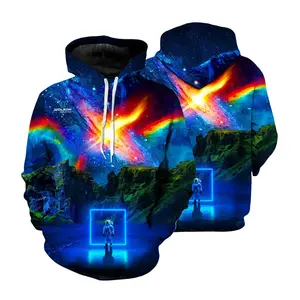 Sudadera High Quality Polyester Custom 3D Sublimation hoodies Plus Size Men Capuchas y sudaderas de ho Hoodie Custom Sublimation