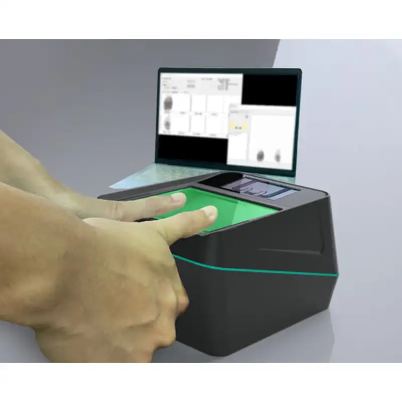Aratek scanner biométrico fbi 442, slap rolado de impressão digital fap 60 aplicações do governo biométrico máquina de varredura ao vivo AES-256