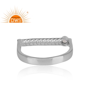 Bague en argent Sterling 925 fait à la main, pierres précieuses arc-en-ciel, lune, bijou empilable pour femmes, fabrication de bijoux, nouvelle collection - Product Image 4