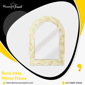 กรอบกระจกห้องนั่งเล่นไม้เนื้อแข็งฝังกระดูก งานขายดี - Product Image 2