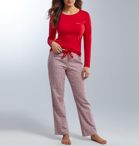 Conjunto de Pijama de Manga Larga Térmico de Alta Calidad OEM para Mujer, Personalizado, Ecológico, Transpirable, para Primavera y Verano, Ropa de Dormir para Adultos - Product Image 2