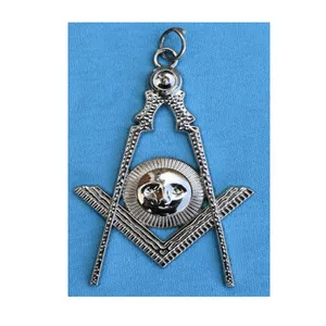 Masonic Jewels-Thủ Công Quá Khứ Grand Master Cổ Áo Ngọc Màu Bạc Freemason Masonic Cổ Áo Ngọc Chaplain Kinh Thánh Vàng TONE P