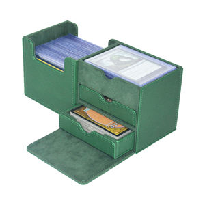 Boîte de rangement pour cartes à collectionner en cuir PU personnalisé, design moderne avec fonction magnétique, rangement pour porte-cartes, lot de 6+ - Product Image 2