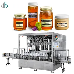 Linea di produzione automatica della macchina imballatrice di riempimento lineare del miele della piccola bottiglia HC 5-500ml
