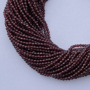 Đá Garnet Đỏ Siêu Nhỏ Tự Nhiên 2Mm 3Mm 4Mm Đá Xu Hướng Chuỗi Hạt Làm Đồ Trang Sức Nhà Cung Cấp - Product Image 2