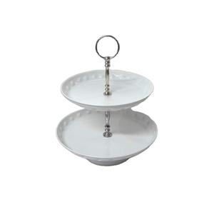 Premium Hot Aluminum <b>Cake</b> <b>Stand</b> with Stem & Hanging Ring Nickel Plated Fancy Single Tier Unique Style Hanging <b>Cake</b> <b>Stand</b> Server - Product Image 5