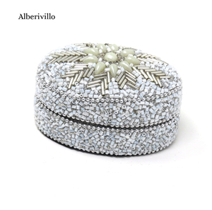 กล่องจัดระเบียบอัญมณีของชาวอินเดีย,กล่องใส่เครื่องประดับสำหรับผู้หญิงเครื่องประดับใช้ในบ้านงานนำเสนอด้วยกำมะหยี่แฮนด์เมด - Product Image 2