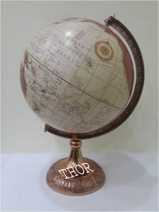 Globo de mesa decorativo de color cobre Mapa del mundo girado Oficina y regalo universitario que se centra en la geografía - Product Image 5
