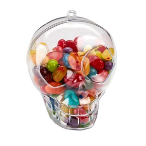 Kwang Hsieh Round-Shaped <b>Clear</b> Plastic Reusable Candy Container with 0-1L Capacity for Food Storage - Product Image 1