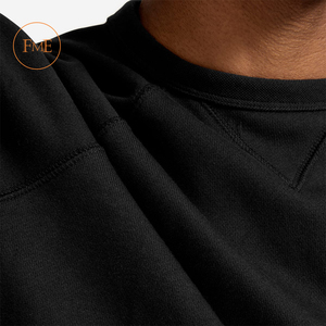 Sudadera de cuello redondo de manga larga Unisex de alta calidad 100% algodón personalizado ODM OEM de talla grande sólido Invierno Polar/Terry en blanco - Product Image 3