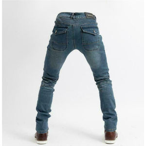 Jean en Denim de haute qualité pour hommes, pantalon de moto, couleur noire, collection 2021 - Product Image 2