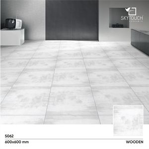 กระเบื้องไม้สีเทาสีเงิน60x60ซม. ทำจากไม้เคลือบเงางามกระเบื้องปูพื้นเซรามิกแนวชนบทอินเดียดีไซน์แบบกำหนดเองได้ - Product Image 4