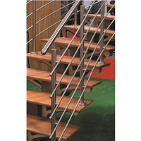 Poste de main courante avec balustrade d'escalier intérieur garde-corps en acier