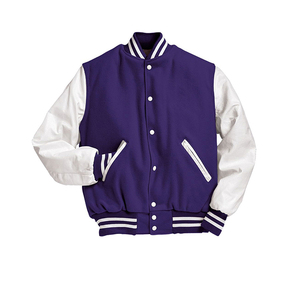 Sublimated Varsity Jacket with Button Closure Full Sleeve Stand <b>Collar</b> Breathable Winter Features on Sale - Product Image 5