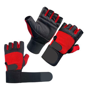 Hommes et femmes gants d'haltérophilie demi-Figure avec Support de poignet pour l'entraînement en Gym, taille personnalisée, couleur, qualité supérieure - Product Image 1