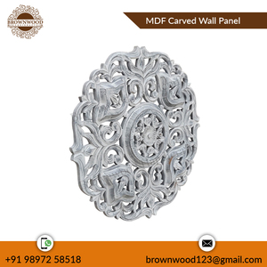 Venta caliente MDF Panel de pared de madera tallada Decorativo Hecho a mano Panel colgante de pared de madera Proveedor para la decoración de la habitación del hogar - Product Image 2
