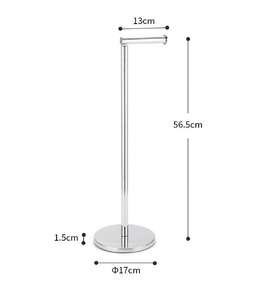 Porte-papier hygiénique sur pied, distributeur de rouleaux de papier toilette, avec rangement de bouteilles, pour salle de bains, 5 <span class=keywords><strong>Mega</strong></span> - Product Image 3