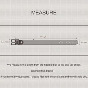 Ceinture en cuir de vachette pour hommes, boucle automatique, dessiné par un styliste, collection - Product Image 5