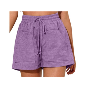 Vente chaude Casual Femmes Courir Sweat Shorts Personnalisable Bouton Fleur Arc Motif Multicolore Options Prix De Marché Raisonnable - Product Image 4