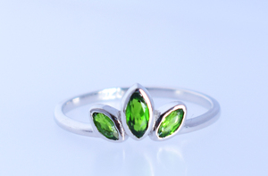 Pur solide 925 argent noir Rhodium bague à la mode pierres précieuses Designer Marquise Design grenat bijoux fins pour les femmes - Product Image 5