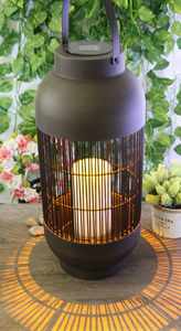 Linterna de alambre de hierro para decoración, linterna convexa negra para boda, vacaciones, casa, Hotel, restaurante, gran calidad, venta al por mayor - Product Image 4