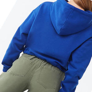 Pull à capuche bleu personnalisé pour femme, grande taille, respirant, écoresponsable, streetwear, collection hiver délavée, marque - Product Image 4