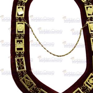 Masonic Royal Arch CHAIN COLLAR | Masonic RSM CHAIN COLLAR | Masonic regalia CHAIN COLLAR - Product Image 4