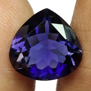 9mm Coeur Coupe Naturel IOLITE Prix de Gros Usine Haute Qualité Facettes Pierres Précieuses En Vrac Par Carat | IOLITE NATURELLE | - Product Image 2