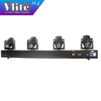Barre de projecteurs LED mobiles RGBW 4 x 12W 14/32 canaux DMX pour DJ, discothèque, scène, soirée, spectacle d'éclairage