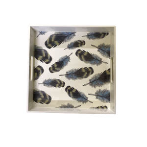 Bandeja de Servicio de Pintura Lacada Hecha a Mano de Arte Moderno Vietnamita de Artesanía Lunar para Uso en el Hogar y Restaurantes de Vietnam - Product Image 2