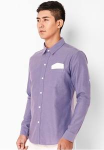 ODM/OEM-Camisa de algodón de manga larga para hombre, camisa a la moda, regular, con cuello vuelto, botón, hecho en Vietnam - Product Image 3