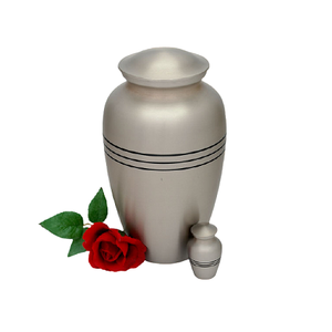 Set Of 2 Different Size Urns Finest Quality Aluminium Pink Color Human <b>Ashes</b> Cremation Urns At Affordable Price - Product Image 6