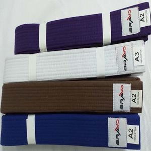 Ceintures de Jiu-Jitsu personnalisées 2027, 225-315 cm, 100 % coton, haute qualité, confortables, unisexes, adultes, arts martiaux, BJJ, judo, karaté, logo frontal - Product Image 2
